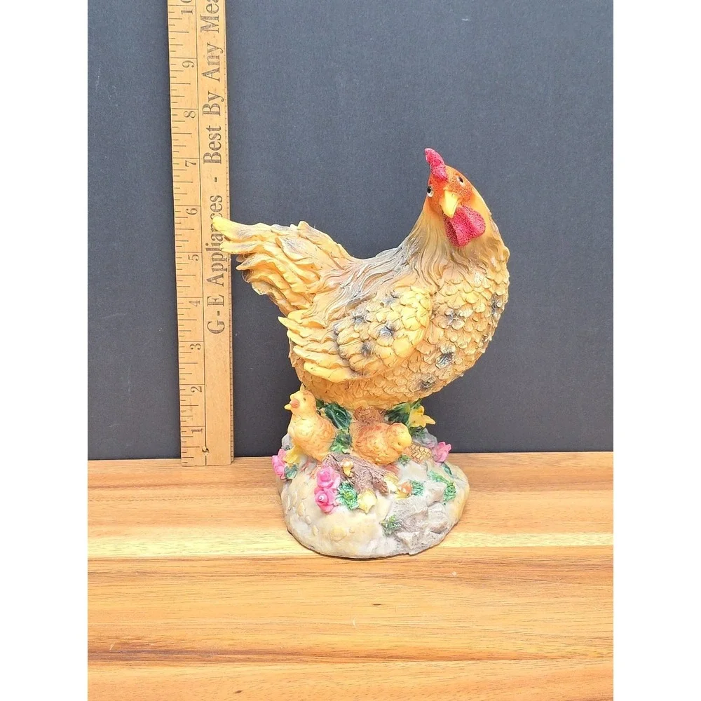 Vintage Music Box Dolgen Corp Hen & 2 Chicks W/ Rooster Crow Sound Tested WORKS!